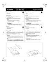 Yamaha RK-MG102 Manuale del proprietario