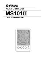 Yamaha MS101II Manuale del proprietario