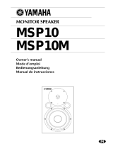 Yamaha MSP10 Manuale utente