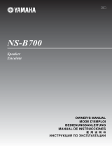 Yamaha NS-B700 Manuale utente