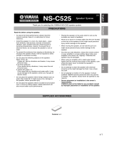 Yamaha NS-C525 Manuale del proprietario