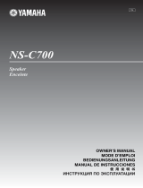 Yamaha NS-C700 Manuale del proprietario