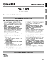 Yamaha NS-F101 Manuale del proprietario