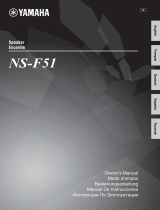 Yamaha NS-F51 BLACK (PAIR) Manuale utente