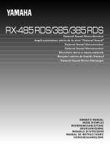Yamaha RX-385 Manuale utente