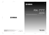 Yamaha RX-777 Manuale utente