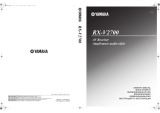 Yamaha RX-V2700 Manuale del proprietario