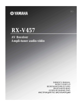 Yamaha RX-V457 Manuale del proprietario