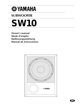 Yamaha SW10 Manuale del proprietario