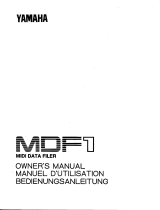 Yamaha MDF1 Manuale del proprietario