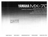 Yamaha MX-70 Manuale del proprietario