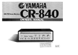 Yamaha CR-840 Manuale utente
