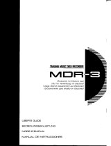 Yamaha MDR-3 Manuale del proprietario
