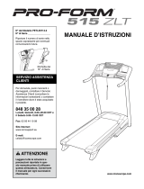 Pro-Form 515 Zlt Treadmill Manuale del proprietario