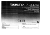 Yamaha RX-730 Manuale del proprietario