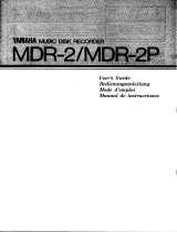 Yamaha MDR-2P Manuale del proprietario