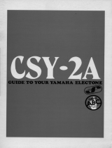 Yamaha CSY-2A Manuale del proprietario