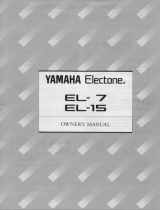 Yamaha EL-15 Manuale del proprietario