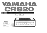 Yamaha CR-820 Manuale del proprietario