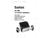 Saitek 3D 380 2.1 Active Speakers Manuale utente