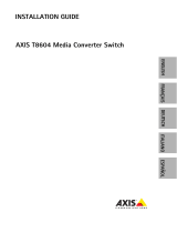 Axis T8604 Manuale del proprietario