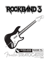 American Wireless Rock Band 3 Wireless Fender Stratocaster Guitar Controller WII Manuale utente