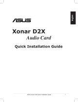 Asus XONAR D2X Manuale utente