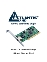 Atlantis Gigabit Ethernet Card Manuale utente
