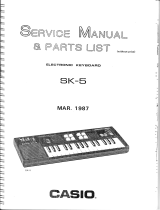 Casio casio sk-5 Manuale utente