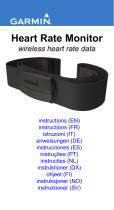 Garmin Monitor de ritmo cardiaco premium (banda macia) Manuale utente