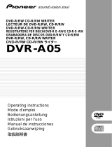 Pioneer DVR-105 & DVR-A05 Manuale utente