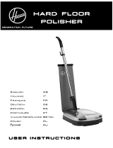 Hoover hard floor polisher Manuale utente