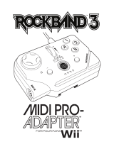 Nintendo Rock Band 3 MIDI PRO-Adapter for Wii Manuale utente