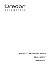 Oregon Scientific WS907 i.fresh Manuale utente