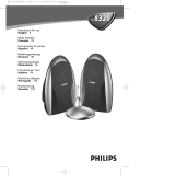Philips Cordless Stereo Speakers SBC BC8320 Manuale utente