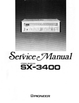 Pioneer SX-3400 Manuale utente