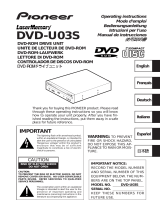 Pioneer DVD-U03S Manuale utente
