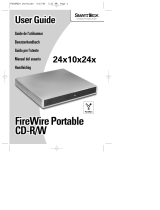 Smartdisk FireWire Portable CD-R/W 24x10x24x Manuale utente