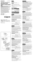 Sony Ремешок на запястье с держателем (AKA-WM1) Manuale utente