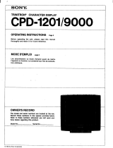 Sony CPD-9000 Istruzioni per l'uso