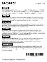 Sony ECM-AW3 Informazioni importanti