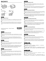 Sony NEX-F3K/B Informazioni importanti