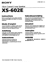 Sony XS-602E Manuale utente