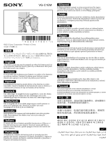 Sony VG-C1EM Informazioni importanti
