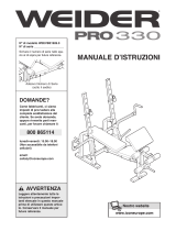 Weider Pro 330 Manuale utente