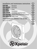 Xpelair 100MM/4" Manuale utente