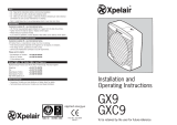 Xpelair GX9 Manuale utente