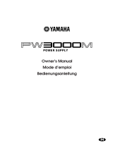 Yamaha PW3000M Manuale utente