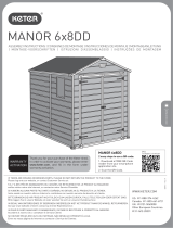Keter Manor 6x8 Resin Outdoor Storage Manuale utente