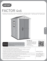 Keter Factor 4x6 Outdoor Storage Shed Manuale utente